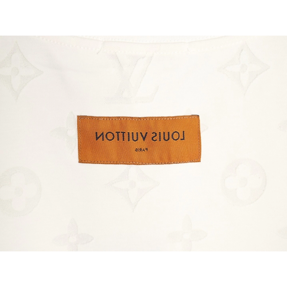 Louis Vuitton full monogram burnout short-sleeved shirt TSK1,Louis Vuitton
