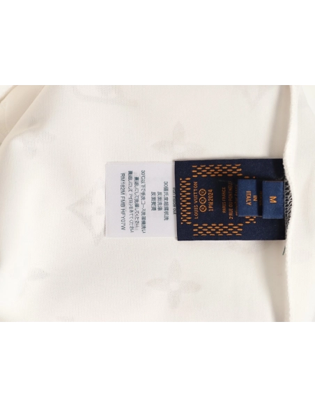 Louis Vuitton full monogram burnout short-sleeved shirt TSK1,Louis Vuitton