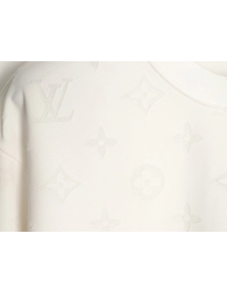 Louis Vuitton full monogram burnout short-sleeved shirt TSK1,Louis Vuitton