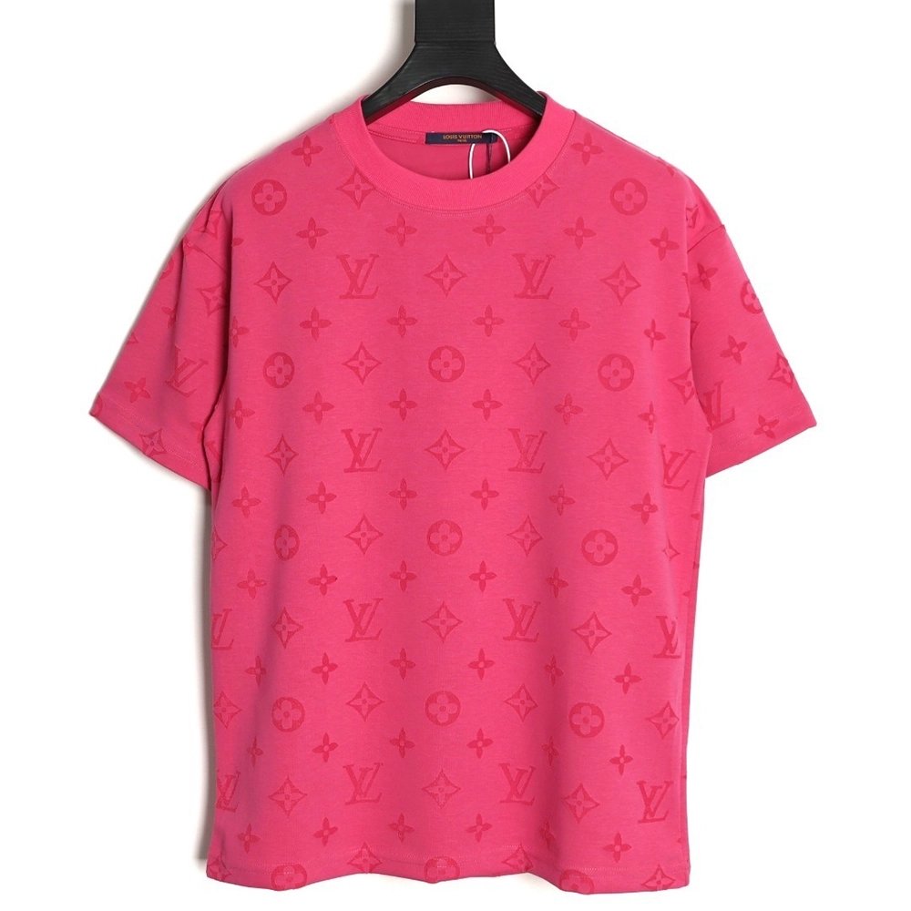 Louis Vuitton full monogram burnout short-sleeved shirt,Louis Vuitton