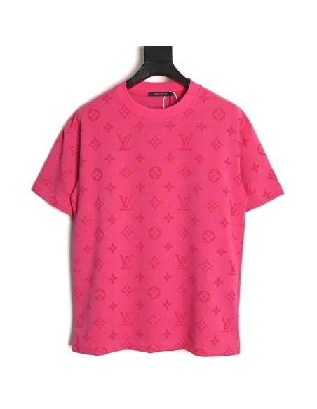 Louis Vuitton full monogram burnout short-sleeved shirt,Louis Vuitton