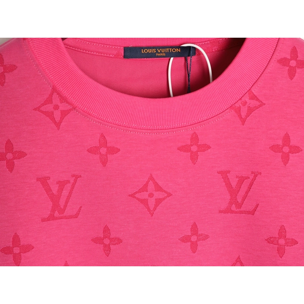 Louis Vuitton full monogram burnout short-sleeved shirt,Louis Vuitton