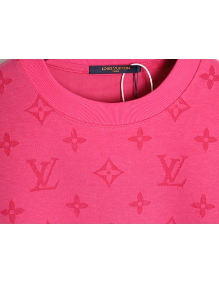 Louis Vuitton full monogram burnout short-sleeved shirt,Louis Vuitton