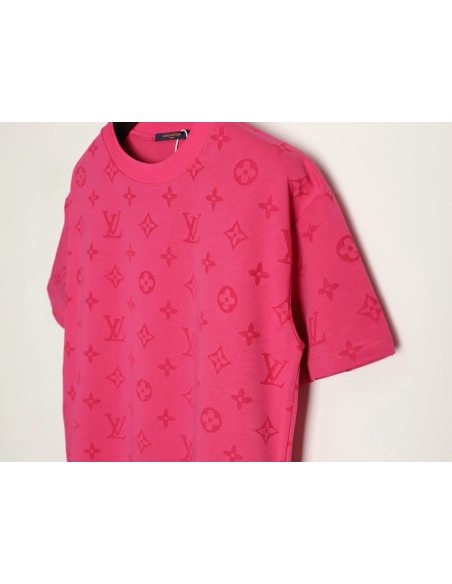 Louis Vuitton full monogram burnout short-sleeved shirt,Louis Vuitton