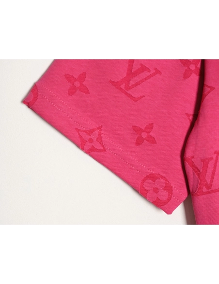 Louis Vuitton full monogram burnout short-sleeved shirt,Louis Vuitton