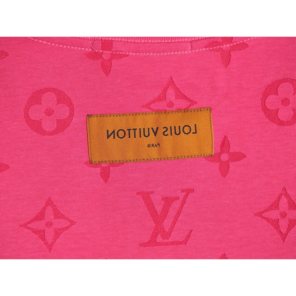 Louis Vuitton full monogram burnout short-sleeved shirt,Louis Vuitton