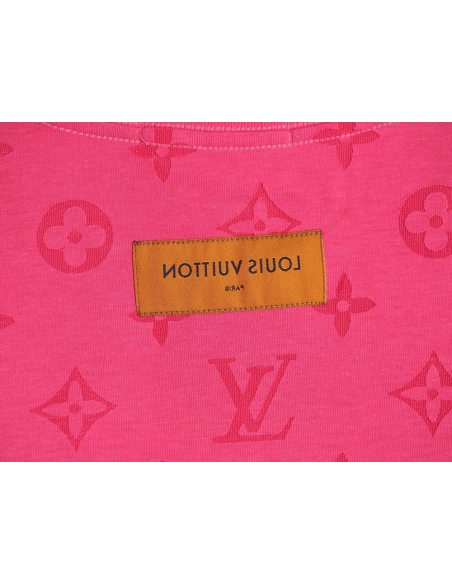 Louis Vuitton full monogram burnout short-sleeved shirt,Louis Vuitton