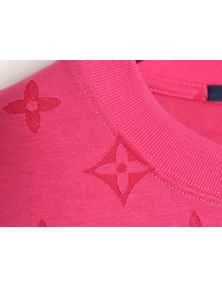 Louis Vuitton full monogram burnout short-sleeved shirt,Louis Vuitton