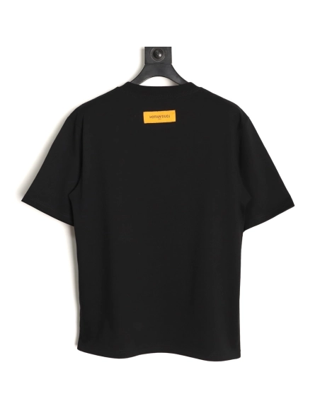 Louis Vuitton half-length logo monogram embroidered short-sleeved T-shirt TSK1,Louis Vuitton