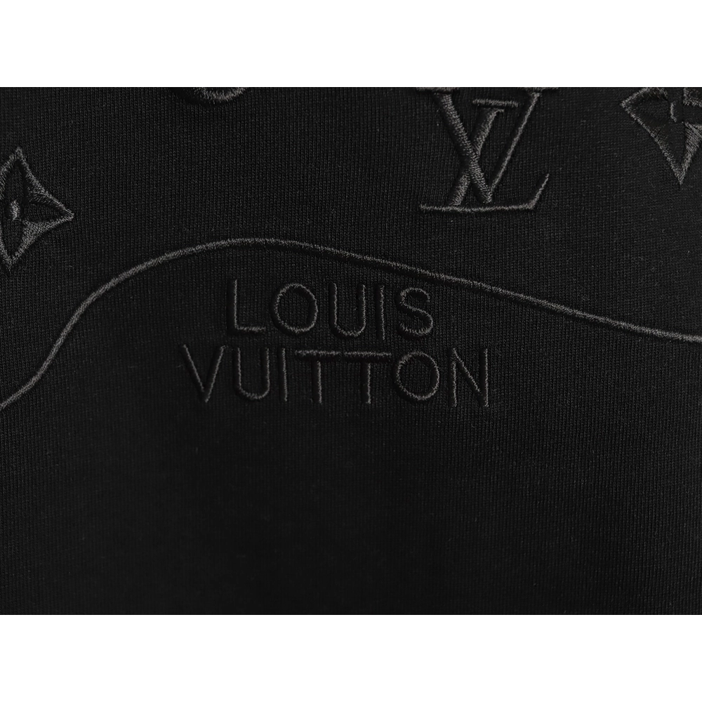 Louis Vuitton half-length logo monogram embroidered short-sleeved T-shirt TSK1,Louis Vuitton