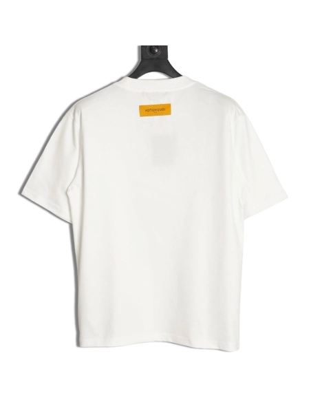 Louis Vuitton half-length logo monogram embroidered short-sleeved T-shirt,Louis Vuitton
