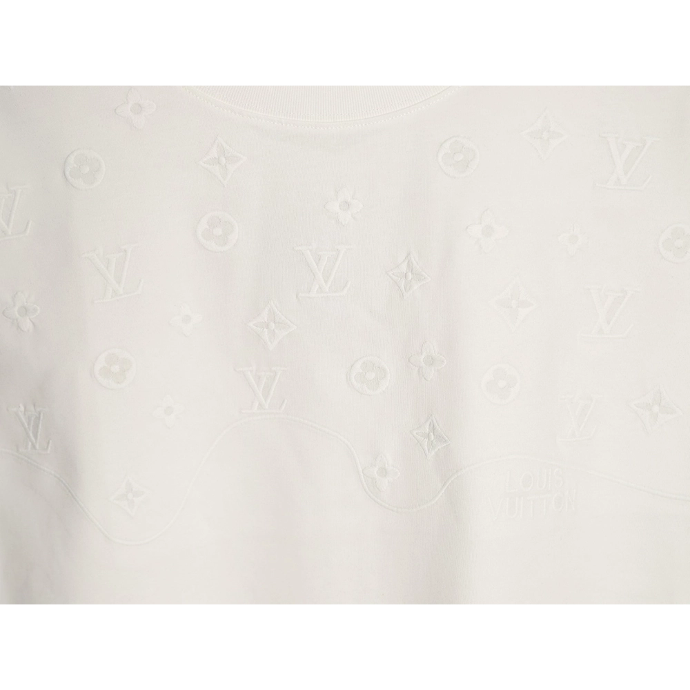 Louis Vuitton half-length logo monogram embroidered short-sleeved T-shirt,Louis Vuitton