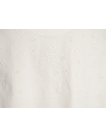 Louis Vuitton half-length logo monogram embroidered short-sleeved T-shirt,Louis Vuitton