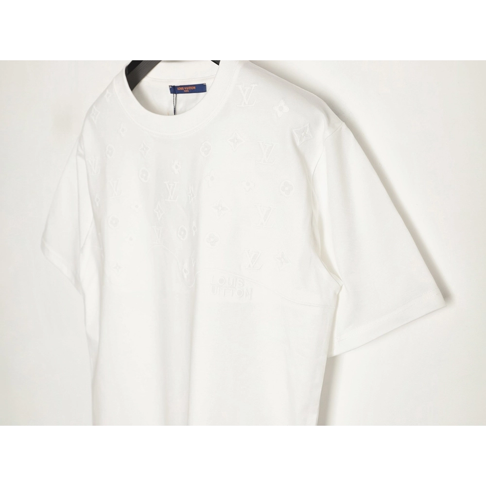 Louis Vuitton half-length logo monogram embroidered short-sleeved T-shirt,Louis Vuitton