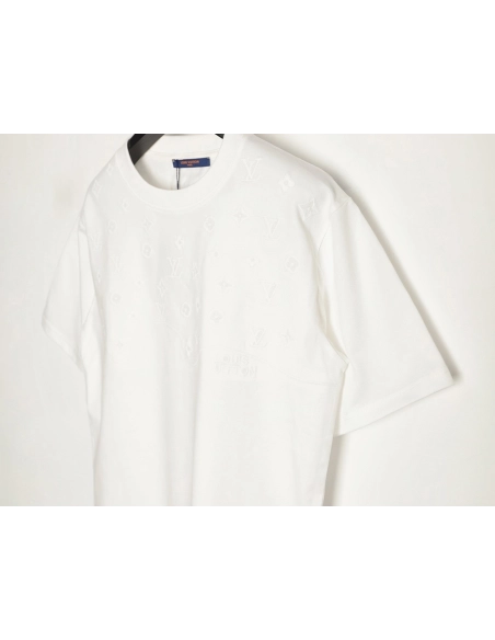 Louis Vuitton half-length logo monogram embroidered short-sleeved T-shirt,Louis Vuitton