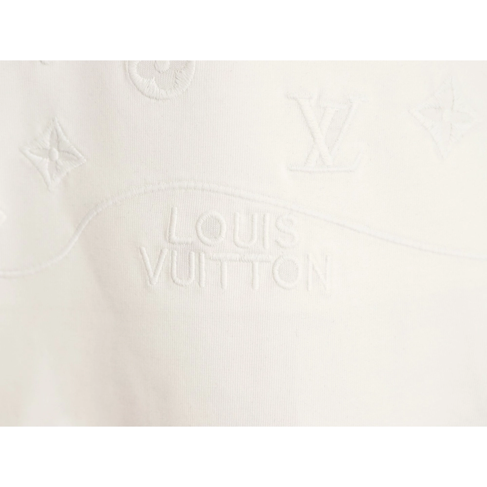Louis Vuitton half-length logo monogram embroidered short-sleeved T-shirt,Louis Vuitton