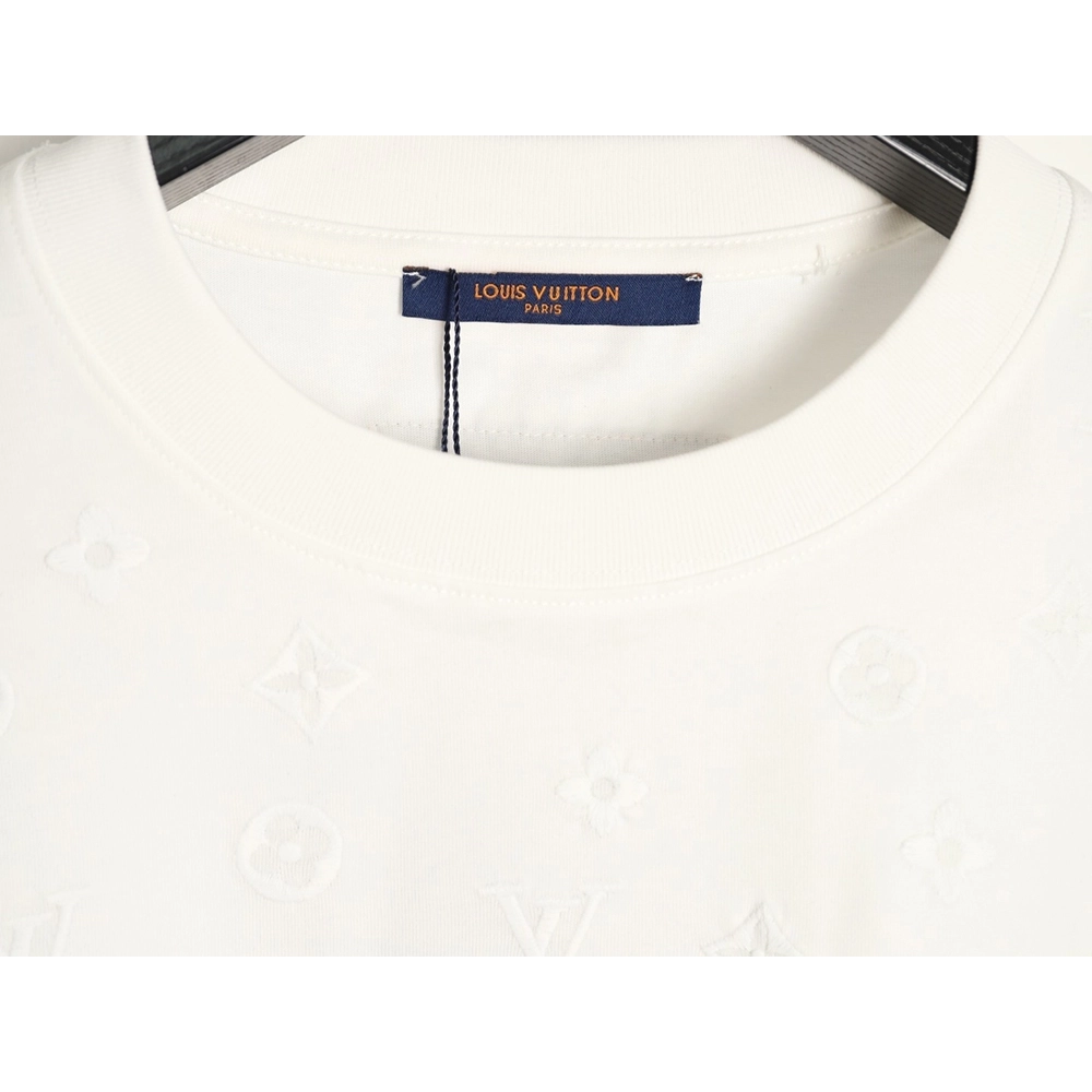Louis Vuitton half-length logo monogram embroidered short-sleeved T-shirt,Louis Vuitton