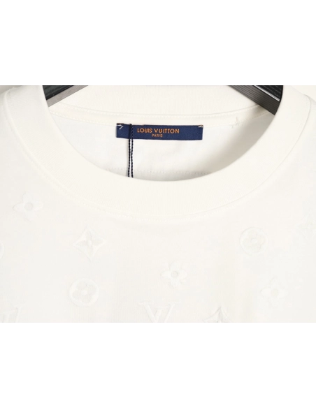 Louis Vuitton half-length logo monogram embroidered short-sleeved T-shirt,Louis Vuitton