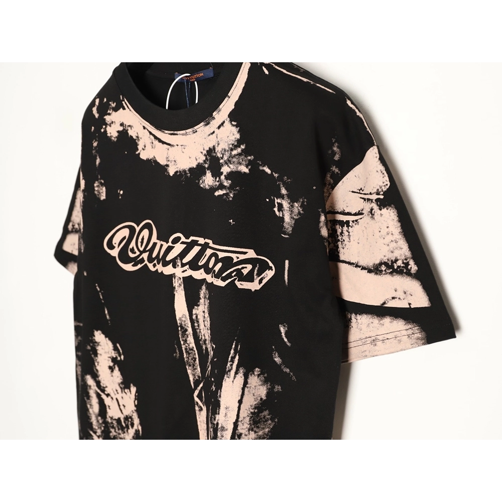 Louis Vuitton Illusion Tie-Dye Print Short-Sleeve Shirt TSK2,Louis Vuitton