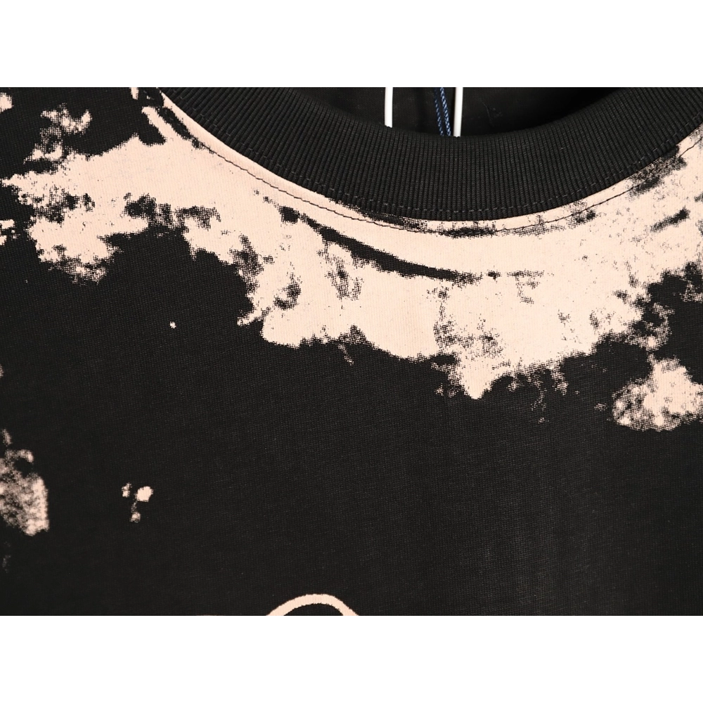 Louis Vuitton Illusion Tie-Dye Print Short-Sleeve Shirt TSK2,Louis Vuitton