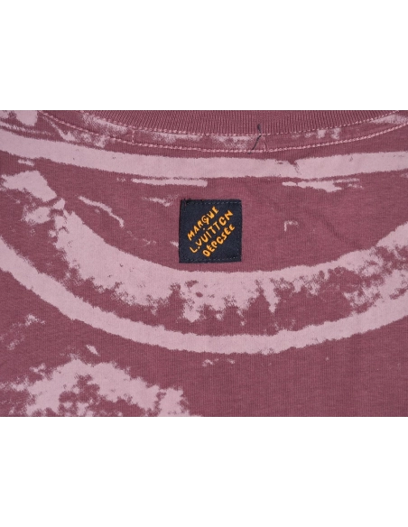 Louis Vuitton Illusion Tie-Dye Print Short-Sleeve Shirt TSK1,Louis Vuitton