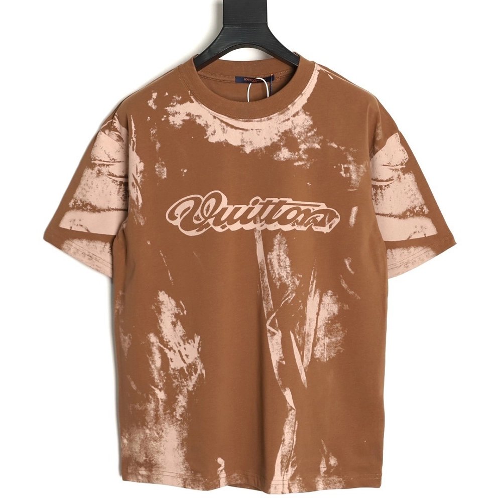 Louis Vuitton Illusion Tie-Dye Print Short-Sleeve Shirt,Louis Vuitton