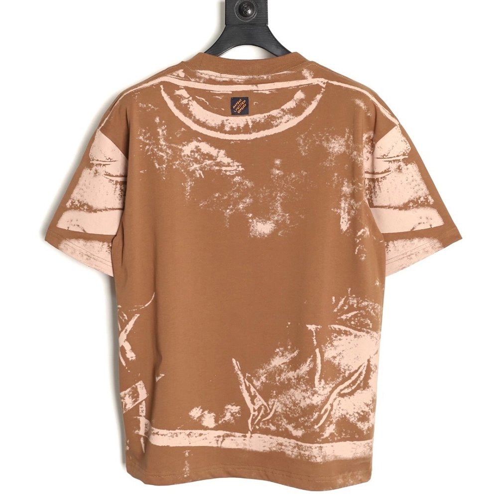 Louis Vuitton Illusion Tie-Dye Print Short-Sleeve Shirt,Louis Vuitton