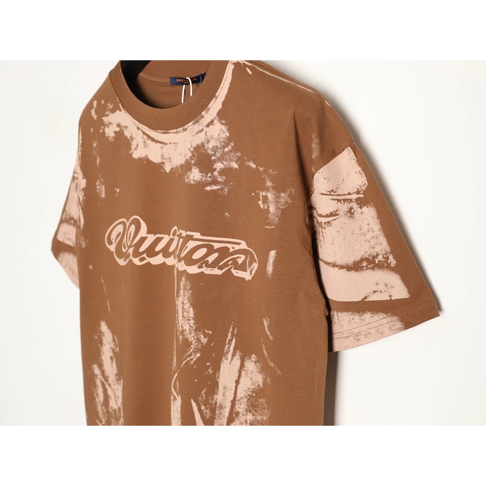 Louis Vuitton Illusion Tie-Dye Print Short-Sleeve Shirt,Louis Vuitton