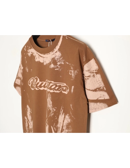 Louis Vuitton Illusion Tie-Dye Print Short-Sleeve Shirt,Louis Vuitton