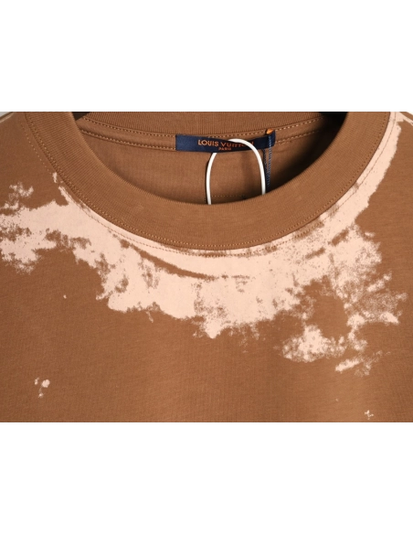Louis Vuitton Illusion Tie-Dye Print Short-Sleeve Shirt,Louis Vuitton