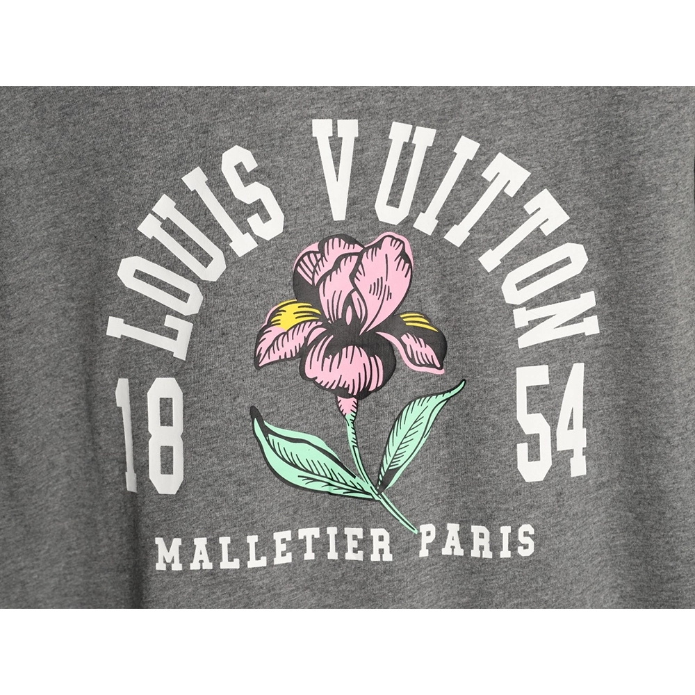 Louis Vuitton Iris 1854 Vintage Print Short-Sleeve T-Shirt TSK1,Louis Vuitton
