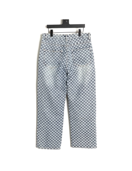 Louis Vuitton Nigo Damier Jacquard Denim Trousers,Louis Vuitton
