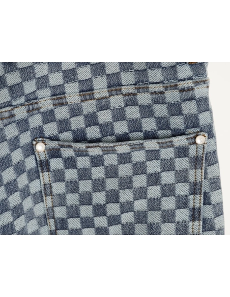 Louis Vuitton Nigo Damier Jacquard Denim Trousers,Louis Vuitton