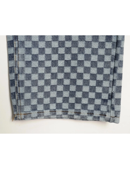 Louis Vuitton Nigo Damier Jacquard Denim Trousers,Louis Vuitton