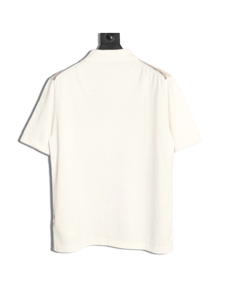 Louis Vuitton Plaid Jacquard-Knit Short-Sleeve Shirt,Louis Vuitton