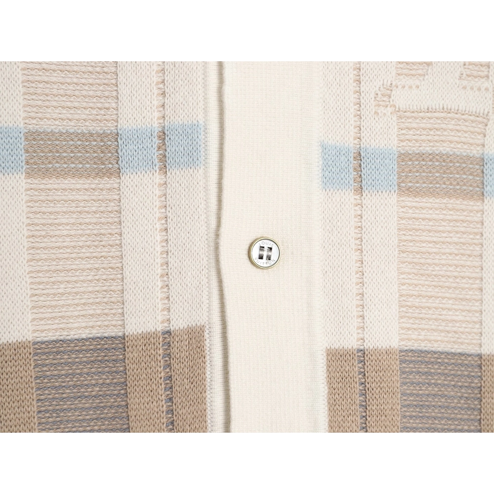 Louis Vuitton Plaid Jacquard-Knit Short-Sleeve Shirt,Louis Vuitton