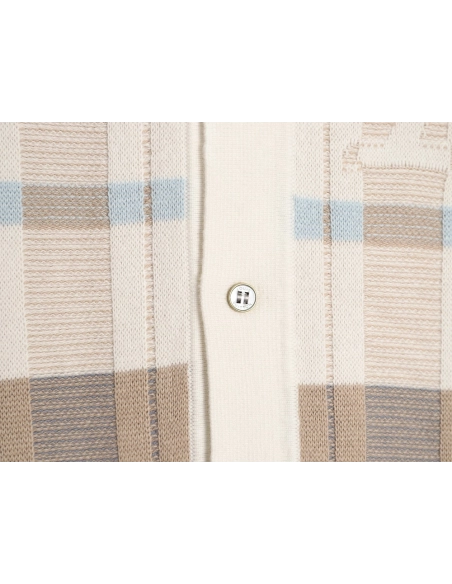 Louis Vuitton Plaid Jacquard-Knit Short-Sleeve Shirt,Louis Vuitton