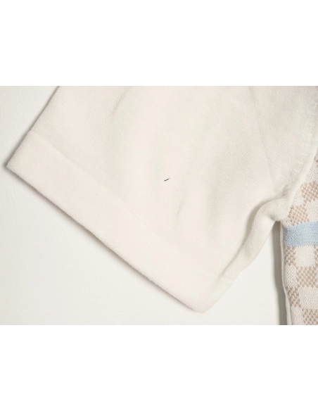Louis Vuitton Plaid Jacquard-Knit Short-Sleeve Shirt,Louis Vuitton