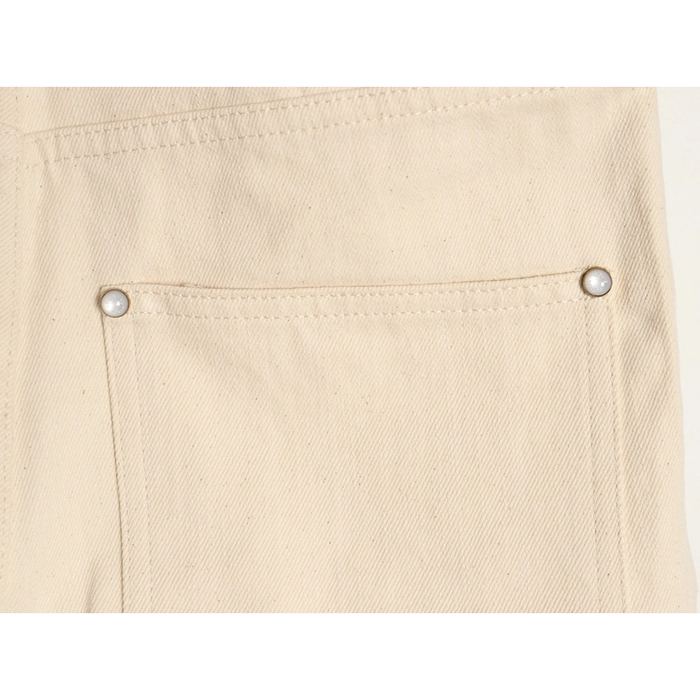 Louis Vuitton Pocket Leather Patch Denim Shorts,Louis Vuitton