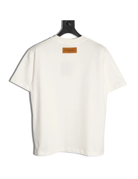 Louis Vuitton Rhinestone Large Logo Short-Sleeve T-Shirt,Louis Vuitton