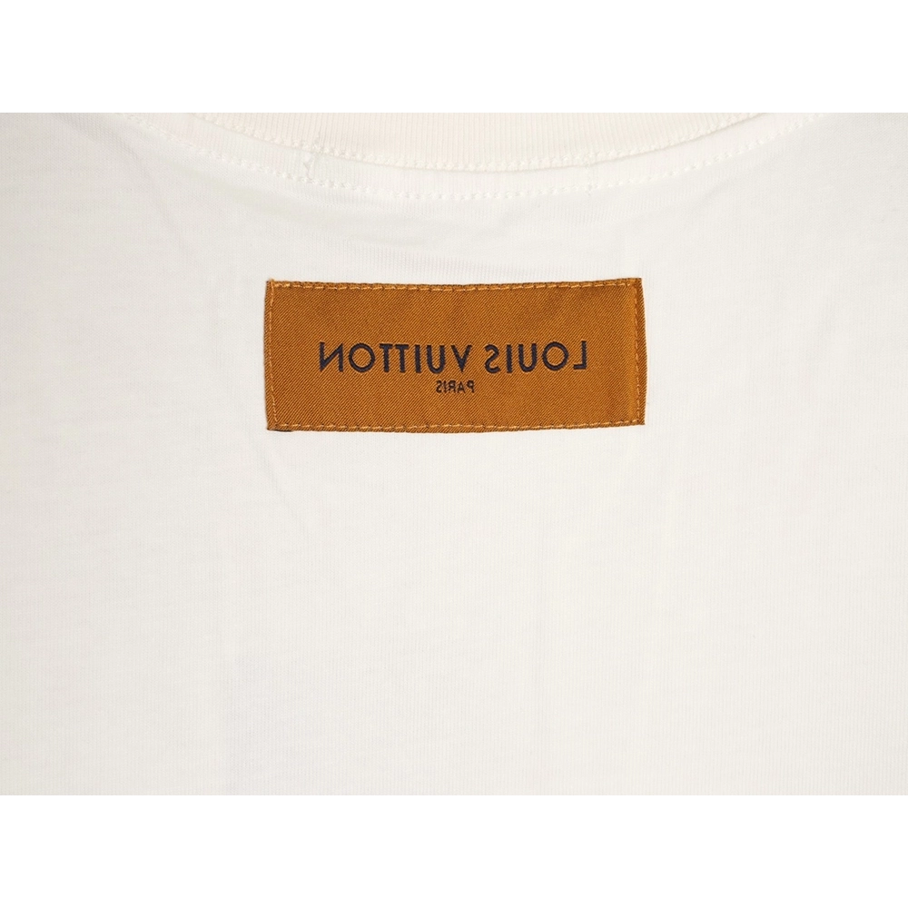 Louis Vuitton Rhinestone Large Logo Short-Sleeve T-Shirt,Louis Vuitton