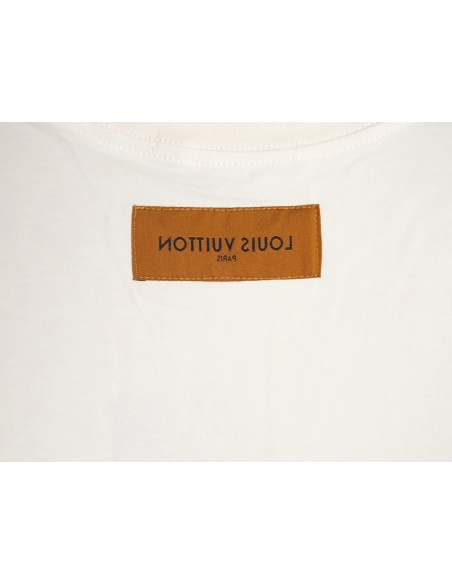 Louis Vuitton Rhinestone Large Logo Short-Sleeve T-Shirt,Louis Vuitton