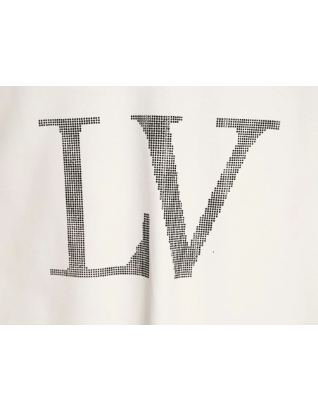 Louis Vuitton Rhinestone Large Logo Short-Sleeve T-Shirt,Louis Vuitton