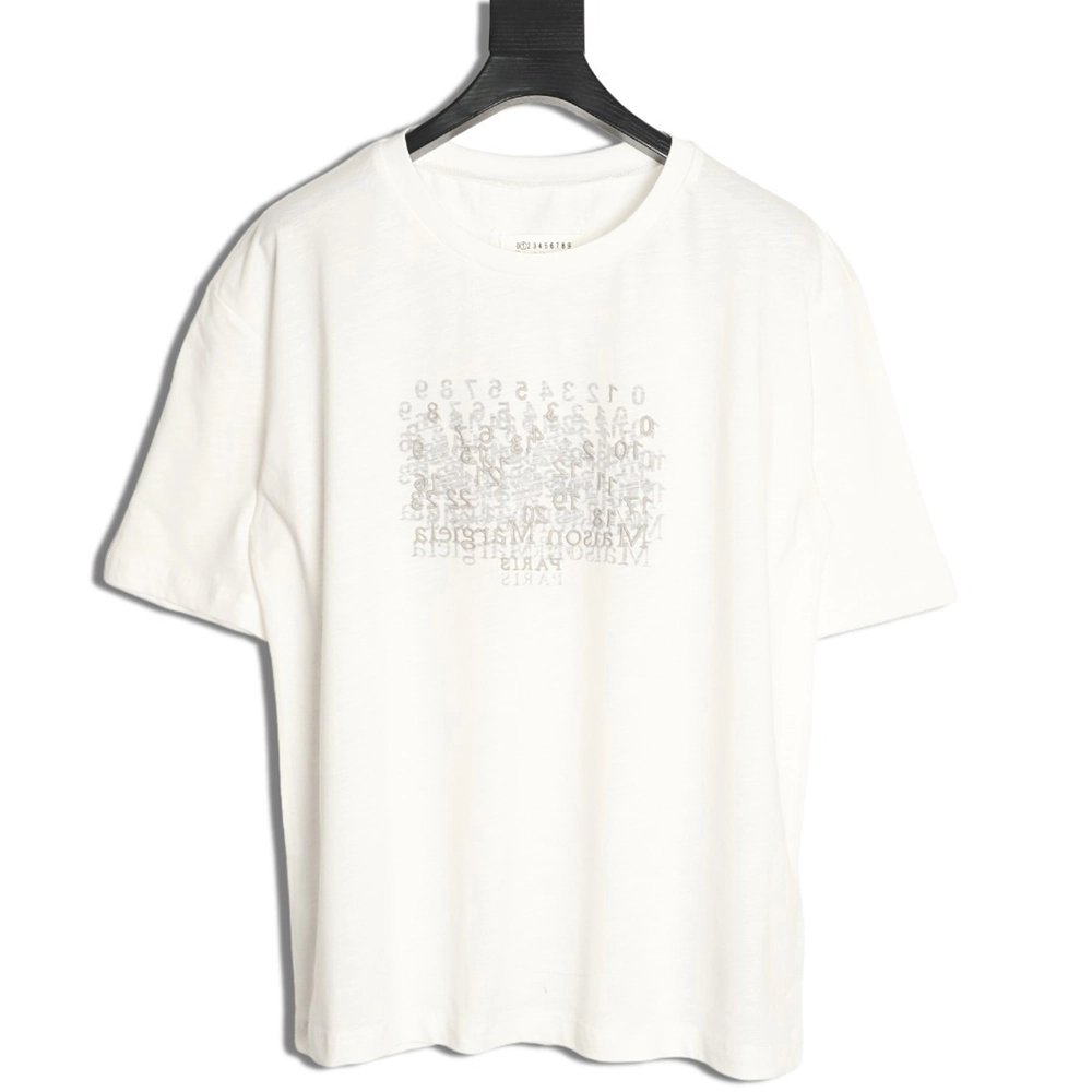 Maison Margiela Mirrored Letter Short-Sleeve T-Shirt,Maison Margiela