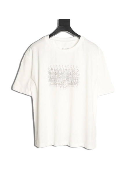 Maison Margiela Mirrored Letter Short-Sleeve T-Shirt,Maison Margiela