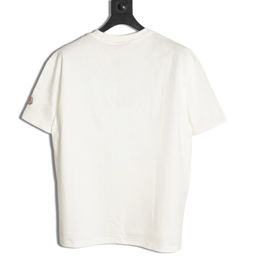 Moncler Chest Embroidered Logo Short-Sleeve T-Shirt,Moncler