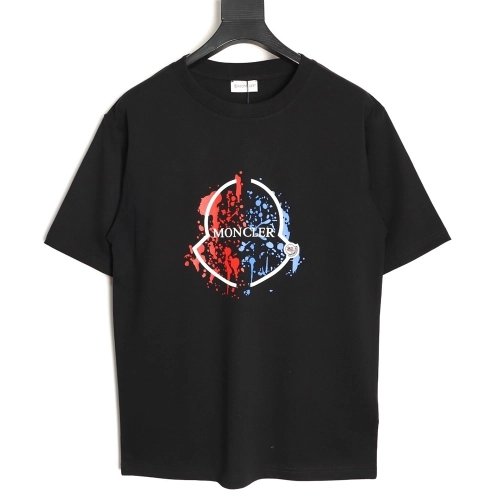 Moncler Colorful Splatter Logo Short-Sleeve T-Shirt TSK1,Moncler