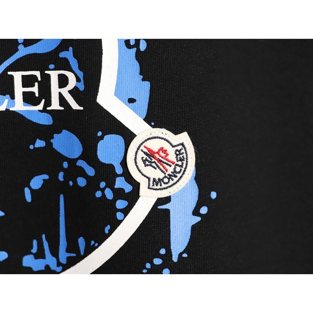 Moncler Colorful Splatter Logo Short-Sleeve T-Shirt TSK1,Moncler