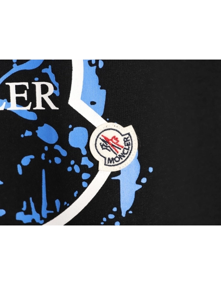 Moncler Colorful Splatter Logo Short-Sleeve T-Shirt TSK1,Moncler
