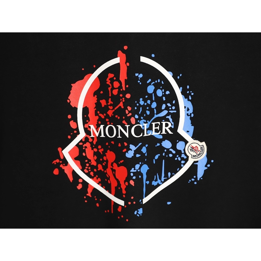 Moncler Colorful Splatter Logo Short-Sleeve T-Shirt TSK1,Moncler